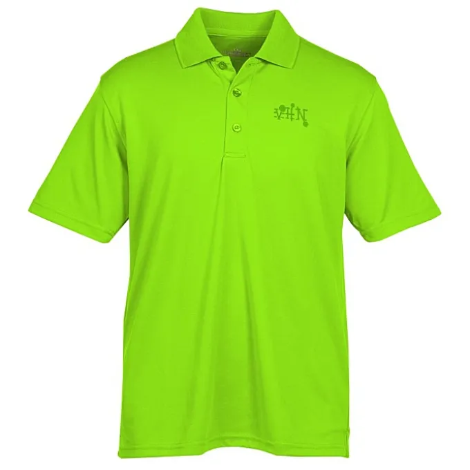 Vansport Omega Solid Mesh Tech Polo - Men's - Laser Etched