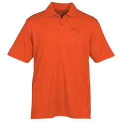 Vansport Omega Solid Mesh Tech Polo - Men's - Laser Etched