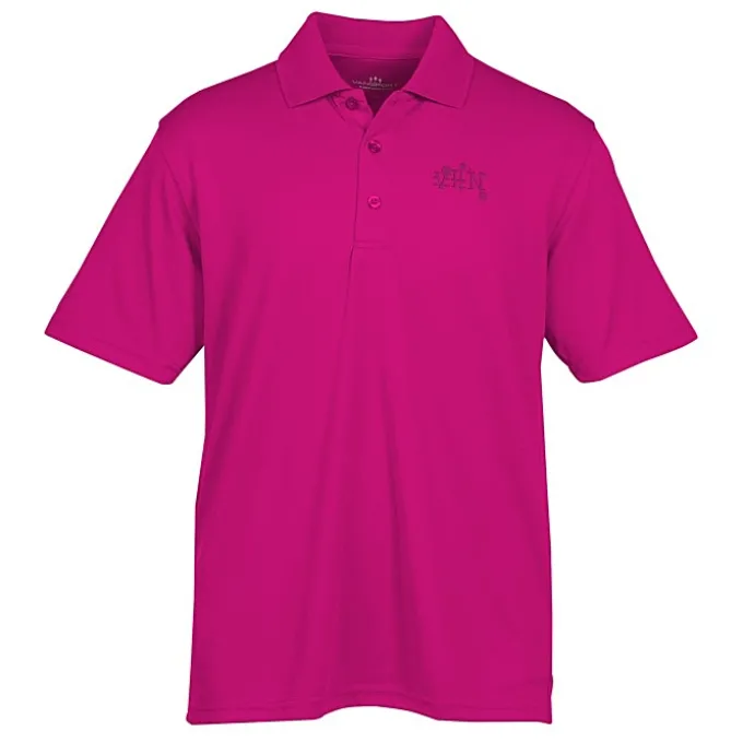 Vansport Omega Solid Mesh Tech Polo - Men's - Laser Etched