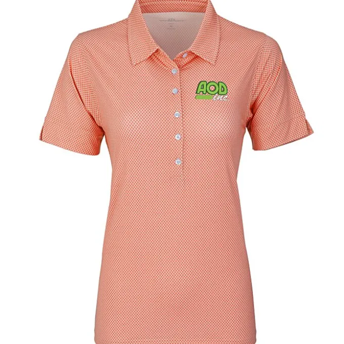 Vansport Pro Eagle Diamond Print Polo - Ladies'