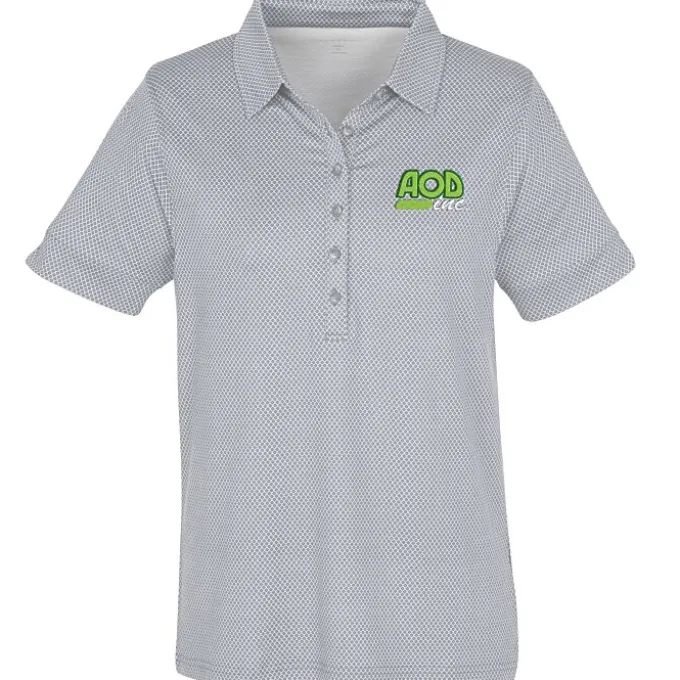 Vansport Pro Eagle Diamond Print Polo - Ladies'