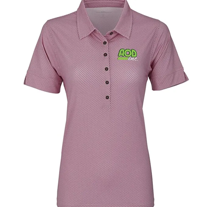Vansport Pro Eagle Diamond Print Polo - Ladies'
