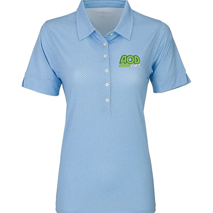Vansport Pro Eagle Diamond Print Polo - Ladies'