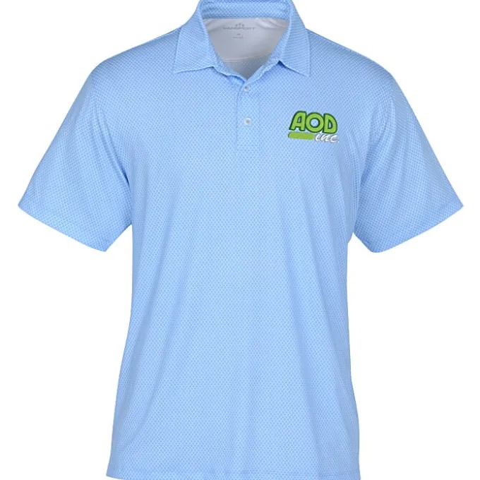 Vansport Pro Eagle Diamond Print Polo - Men's
