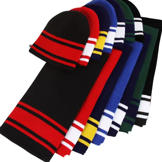 Varsity Beanie and Scarf Set