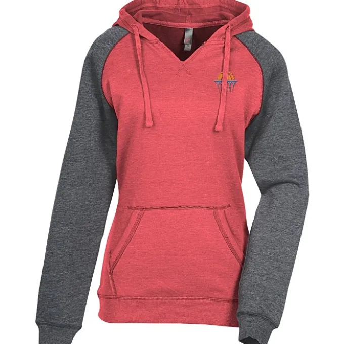 Varsity Fleece Raglan Hoodie - Ladies' - Embroidered