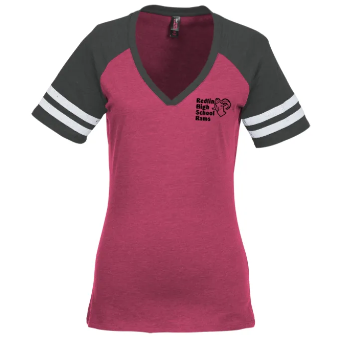 Varsity V-Neck T-Shirt - Ladies'