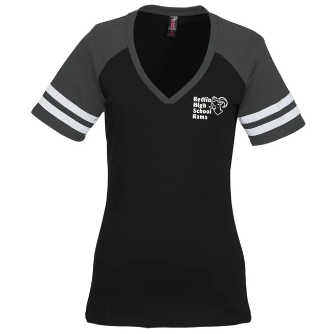 Varsity V-Neck T-Shirt - Ladies'