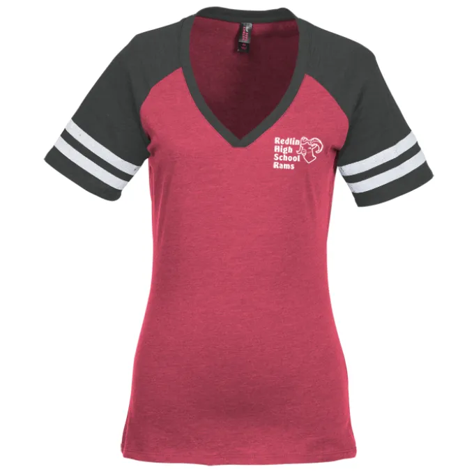 Varsity V-Neck T-Shirt - Ladies'