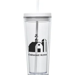 Vast Acrylic Tumbler with Straw - 21 oz