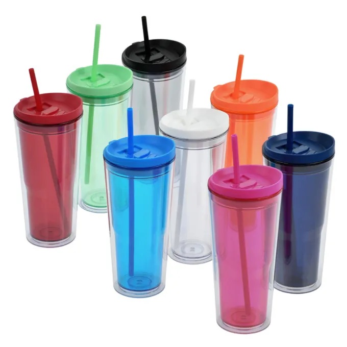 Vast Acrylic Tumbler with Straw - 21 oz
