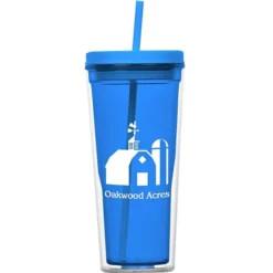 Vast Acrylic Tumbler with Straw - 21 oz