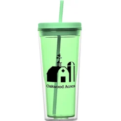 Vast Acrylic Tumbler with Straw - 21 oz