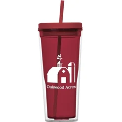 Vast Acrylic Tumbler with Straw - 21 oz