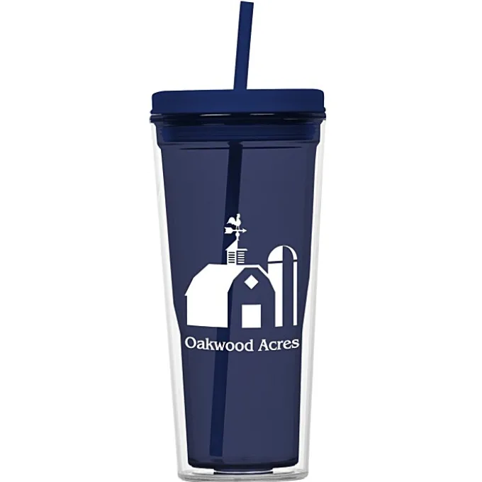 Vast Acrylic Tumbler with Straw - 21 oz