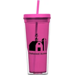 Vast Acrylic Tumbler with Straw - 21 oz