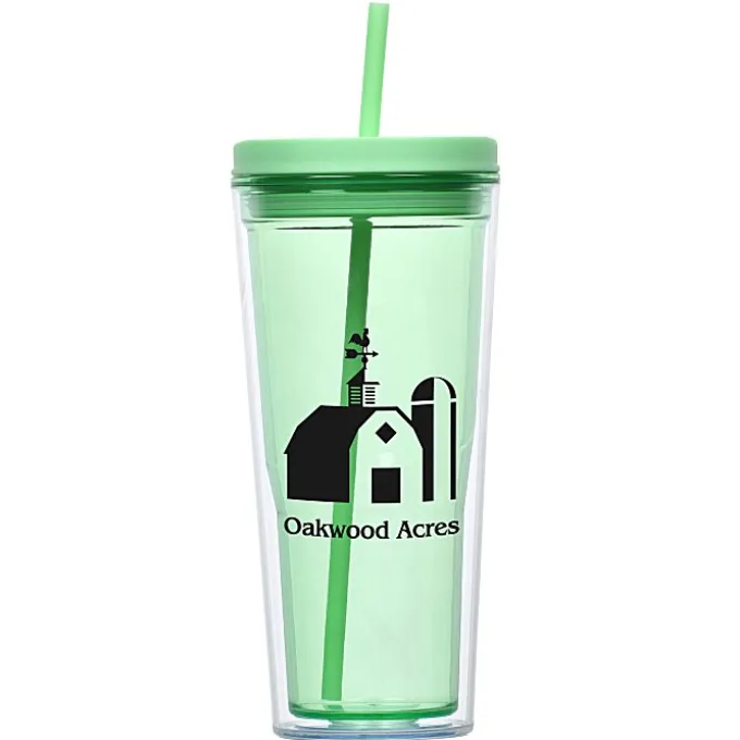 Vast Acrylic Tumbler with Straw - 21 oz