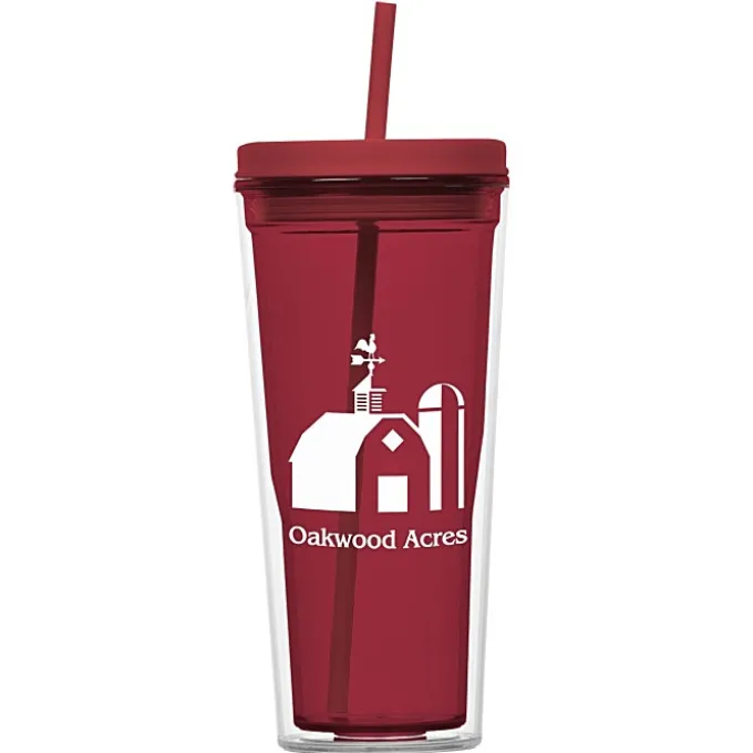 Vast Acrylic Tumbler with Straw - 21 oz - 24 hr