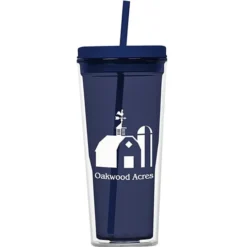 Vast Acrylic Tumbler with Straw - 21 oz - 24 hr