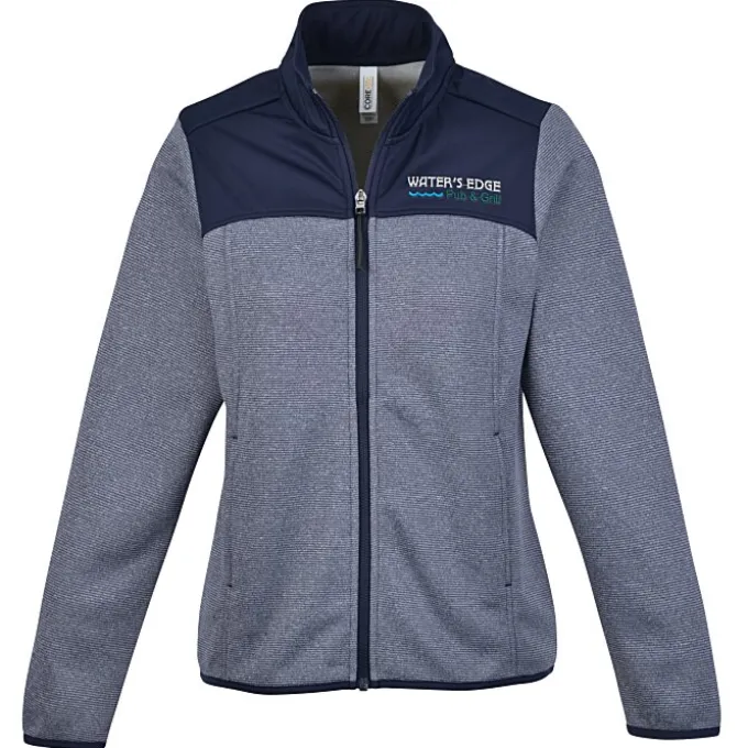 Venture Heathered Stripe Hybrid Jacket - Ladies'