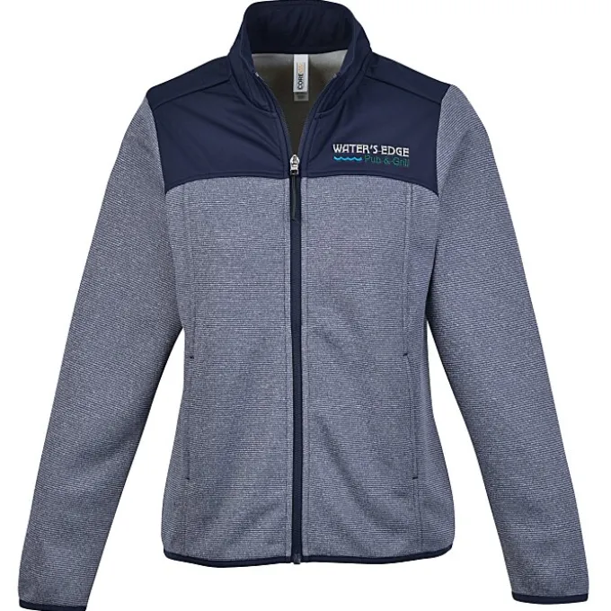 Venture Heathered Stripe Hybrid Jacket - Ladies'