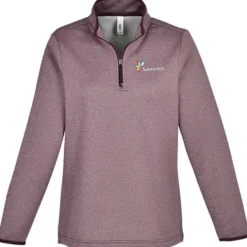 Venture Heathered Stripe 1/4-Zip Pullover - Ladies'