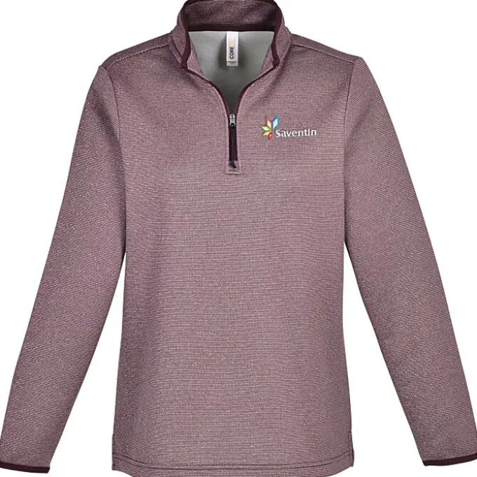Venture Heathered Stripe 1/4-Zip Pullover - Ladies'