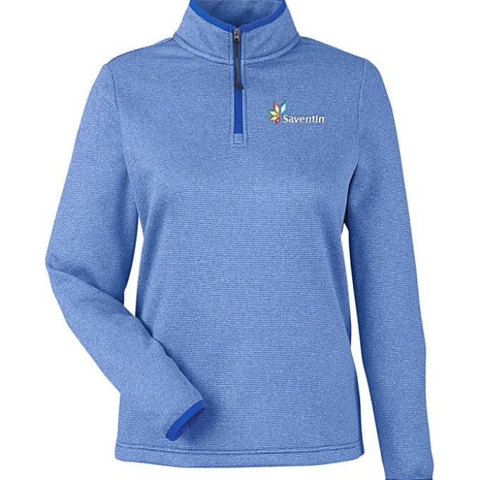 Venture Heathered Stripe 1/4-Zip Pullover - Ladies'