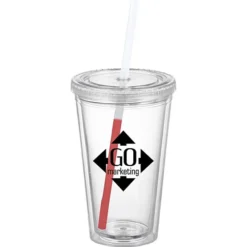 Victory Tumbler with Mood Straw - 16 oz.