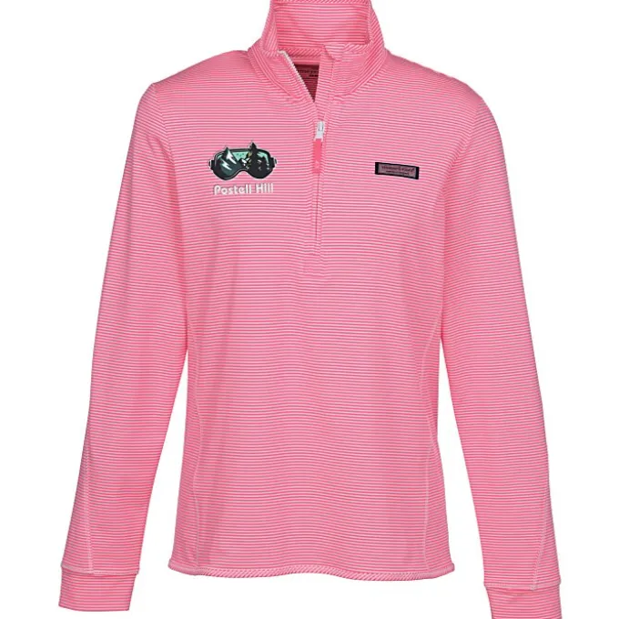 Vineyard Vines Microstripe Sankaty 1/2-Zip Pullover - Ladies'