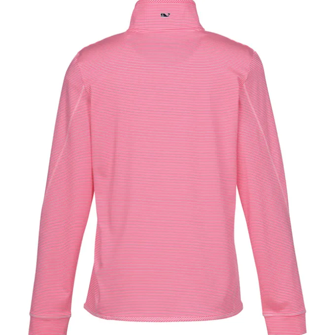 Vineyard Vines Microstripe Sankaty 1/2-Zip Pullover - Ladies'