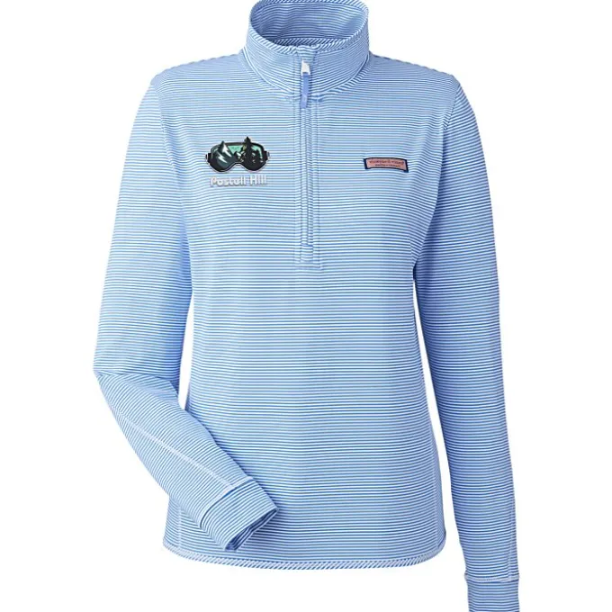 Vineyard Vines Microstripe Sankaty 1/2-Zip Pullover - Ladies'