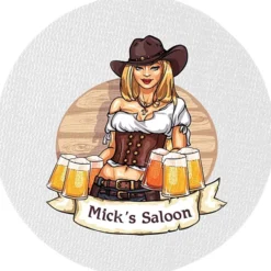 Vinyl Coaster - 4 inches Circle - Full Color