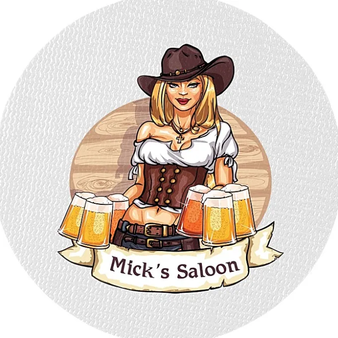 Vinyl Coaster - 4 inches Circle - Full Color