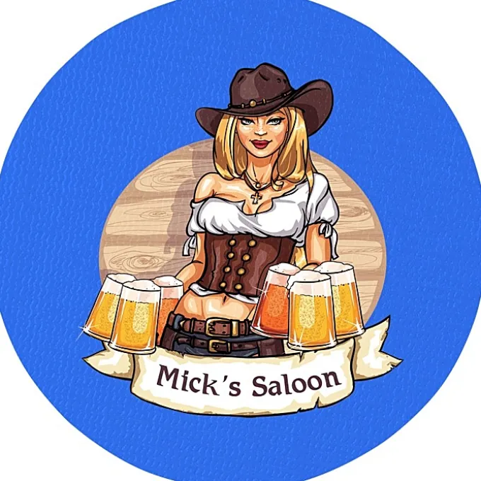 Vinyl Coaster - 4 inches Circle - Full Color