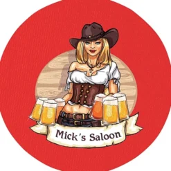 Vinyl Coaster - 4 inches Circle - Full Color