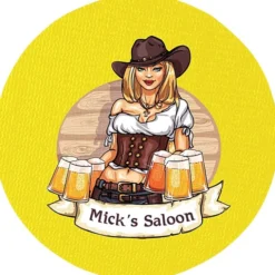 Vinyl Coaster - 4 inches Circle - Full Color