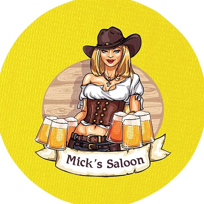 Vinyl Coaster - 4 inches Circle - Full Color