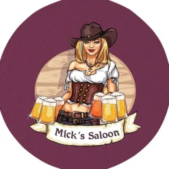 Vinyl Coaster - 4 inches Circle - Full Color