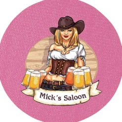 Vinyl Coaster - 4 inches Circle - Full Color