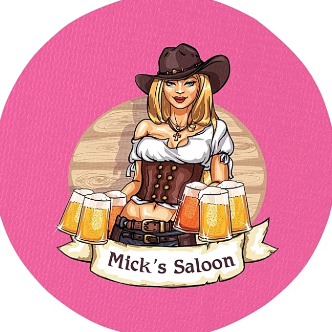 Vinyl Coaster - 4 inches Circle - Full Color