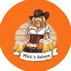 Vinyl Coaster - 4 inches Circle - Full Color