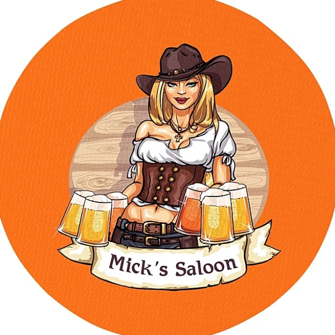 Vinyl Coaster - 4 inches Circle - Full Color