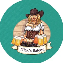 Vinyl Coaster - 4 inches Circle - Full Color