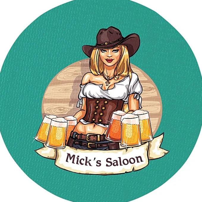 Vinyl Coaster - 4 inches Circle - Full Color