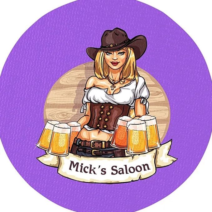 Vinyl Coaster - 4 inches Circle - Full Color