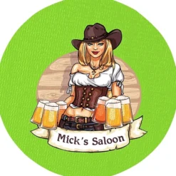 Vinyl Coaster - 4 inches Circle - Full Color