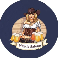Vinyl Coaster - 4 inches Circle - Full Color