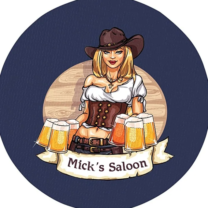 Vinyl Coaster - 4 inches Circle - Full Color