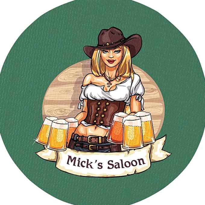 Vinyl Coaster - 4 inches Circle - Full Color
